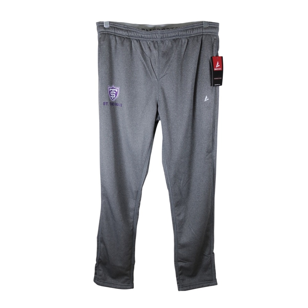 NWT Women's UST St Thomas‎ Gray Fleece Pants Joggers Medium Drawstring